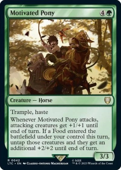 2023 Magic: The Gathering: Commander: The Lord of the Rings: Tales of Middle-earth (LTC) - Motivated Pony (#42, Rare) (, Near Mint)