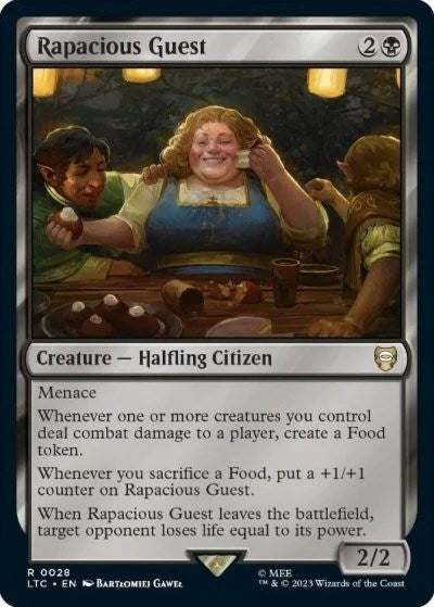 2023 Magic: The Gathering: Commander: The Lord of the Rings: Tales of Middle-earth (LTC) - Rapacious Guest (#28, Rare) (, Near Mint)