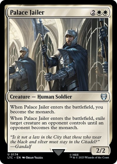 2023 Magic: The Gathering: Commander: The Lord of the Rings: Tales of Middle-earth (LTC) - Palace Jailer (#174, Uncommon) (, Near Mint)