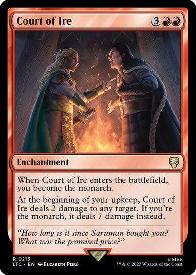 2023 Magic: The Gathering: Commander: The Lord of the Rings: Tales of Middle-earth (LTC) - Court of Ire (#213, Rare) (, Near Mint)
