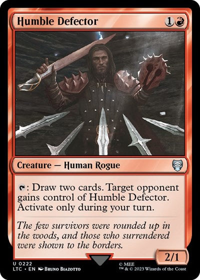 2023 Magic: The Gathering: Commander: The Lord of the Rings: Tales of Middle-earth (LTC) - Humble Defector (#222, Uncommon) (, Near Mint)