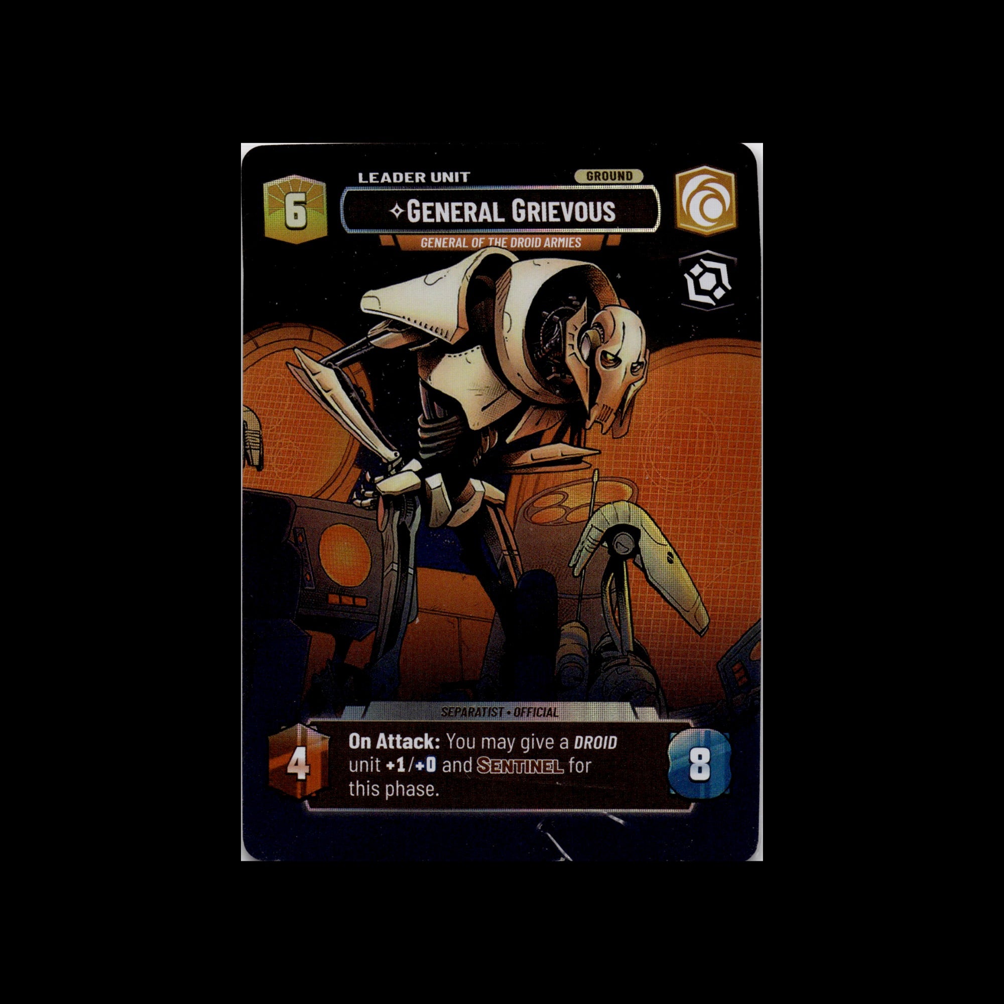 General Grievous - General of the Droid Armies (Showcase) (Back)