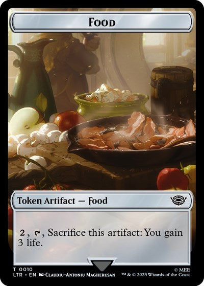 2023 Magic: The Gathering: Universes Beyond: The Lord of the Rings: Tales of Middle-earth (LTR) - Food Token 0010 (#10, T) (, Lightly Played)