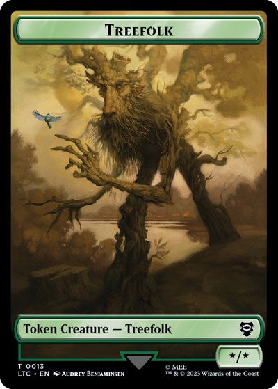 2023 Magic: The Gathering: Commander: The Lord of the Rings: Tales of Middle-earth (LTC) - Treefolk Food 0009 Double Sided Token (#13 // 9, T) (, Near Mint)