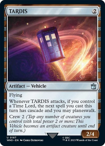2023 Magic: The Gathering: Universes Beyond: Doctor Who (WHO) - TARDIS (#187, Uncommon) (, Near Mint)