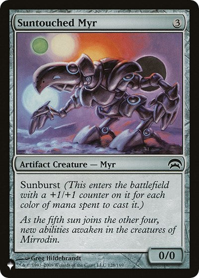 2026 Magic: The Gathering: The List Reprints (LIST) - Suntouched Myr (#HOP-128, Common) (, Near Mint)