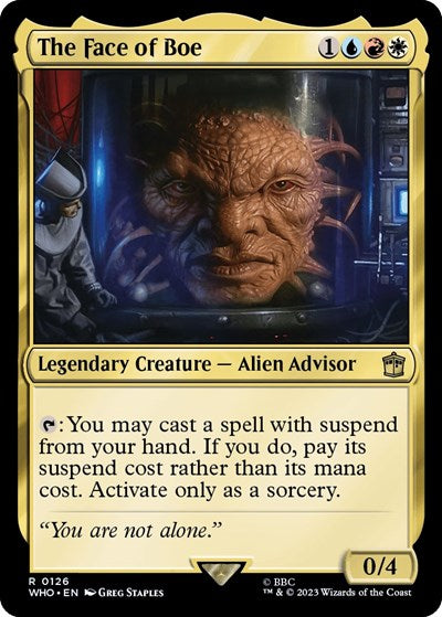 2023 Magic: The Gathering: Universes Beyond: Doctor Who (WHO) - The Face of Boe (#126, Rare) (, Near Mint)