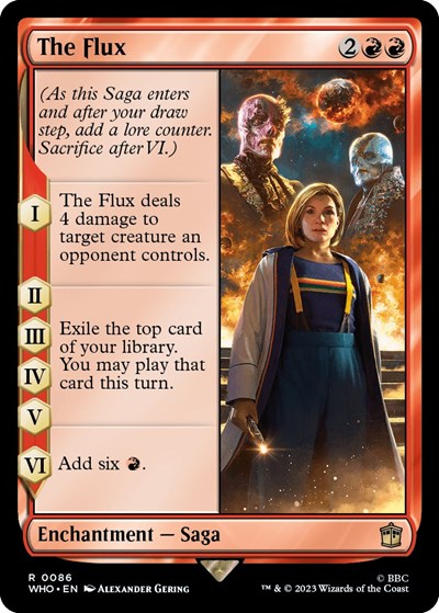 2023 Magic: The Gathering: Universes Beyond: Doctor Who (WHO) - The Flux (#86, Rare) (, Near Mint)