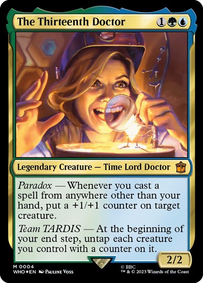 2023 Magic: The Gathering: Universes Beyond: Doctor Who (WHO) - The Thirteenth Doctor (#4, Mythic Rare) (Foil, Near Mint)