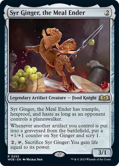 2023 Magic: The Gathering: Wilds of Eldraine (WOE) - Syr Ginger the Meal Ender (#252, Rare) (, Lightly Played)