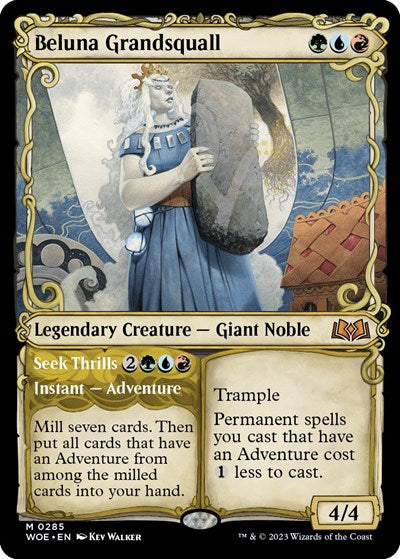 2023 Magic: The Gathering: Wilds of Eldraine (WOE) - Beluna Grandsquall Showcase (#285, Mythic Rare) (Foil, Lightly Played)