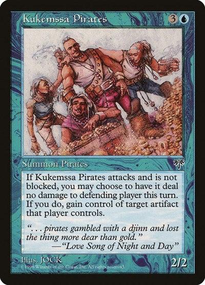 1996 Magic: The Gathering: Mirage (MIR) - Kukemssa Pirates (#71, Rare) (, Lightly Played)