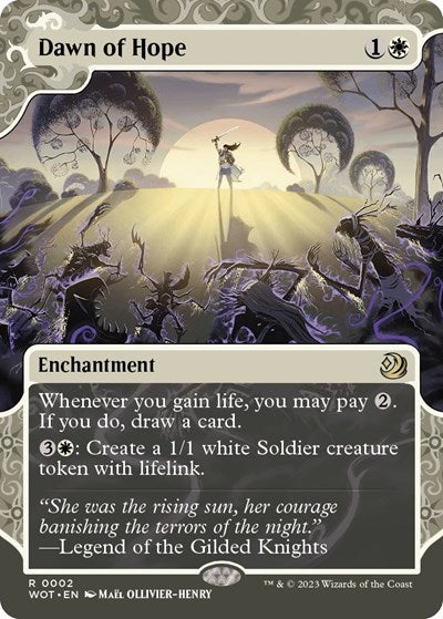 2023 Magic: The Gathering: Wilds of Eldraine: Enchanting Tales (WOT) - Dawn of Hope (#2, Rare) (, Lightly Played)