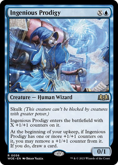 2023 Magic: The Gathering: Wilds of Eldraine (WOE) - Ingenious Prodigy (#56, Rare) (, Near Mint)