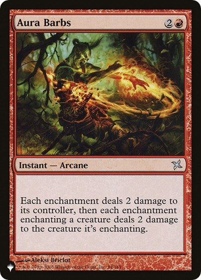 2026 Magic: The Gathering: The List Reprints (LIST) - Aura Barbs (#BOK-94, Uncommon) (, Near Mint)