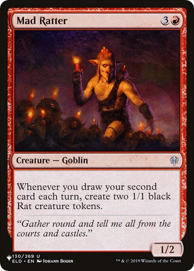 2026 Magic: The Gathering: The List Reprints (LIST) - Mad Ratter (#ELD-130, Uncommon) (, Near Mint)