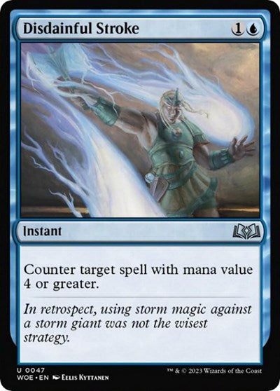 2023 Magic: The Gathering: Wilds of Eldraine (WOE) - Disdainful Stroke (#47, Uncommon) (, Near Mint)