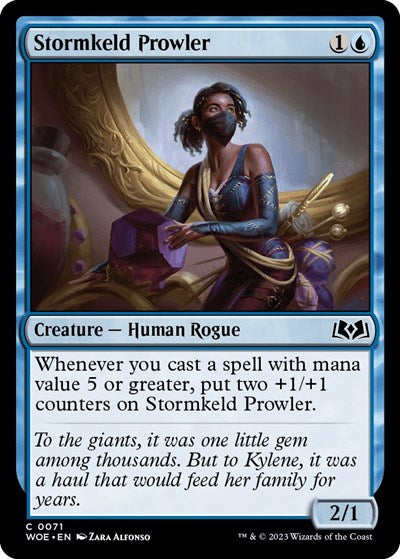 2023 Magic: The Gathering: Wilds of Eldraine (WOE) - Stormkeld Prowler (#71, Common) (, Near Mint)