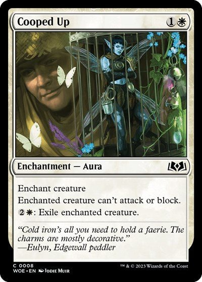 2023 Magic: The Gathering: Wilds of Eldraine (WOE) - Cooped Up (#8, Common) (, Near Mint)