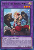2023 YuGiOh: 25th Anniversary Tin: Dueling Heroes Mega Pack (MP23) - Munin the Runick Wings (#MP23-EN250, Rare) (1st Edition, Near Mint)