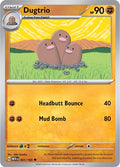 2023 Pokemon: SV: Scarlet & Violet 151 (MEW) - Dugtrio (#051/165, Uncommon) (, Near Mint)
