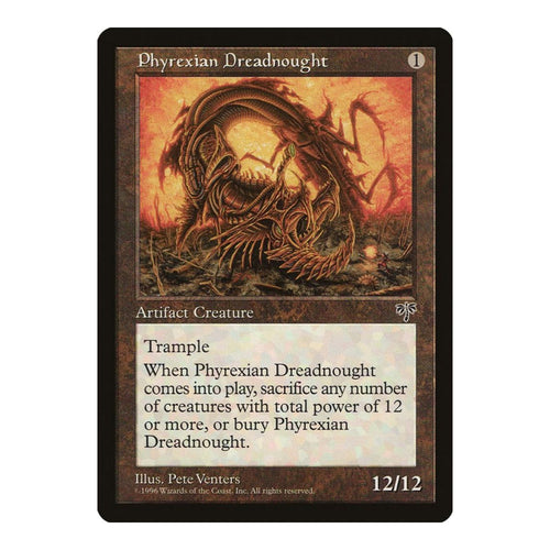 1996 Magic: The Gathering: Mirage (MIR) - Phyrexian Dreadnought (#315, Rare) (, Near Mint)