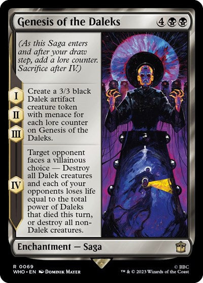 2023 Magic: The Gathering: Universes Beyond: Doctor Who (WHO) - Genesis of the Daleks (#69, Rare) (, Near Mint)
