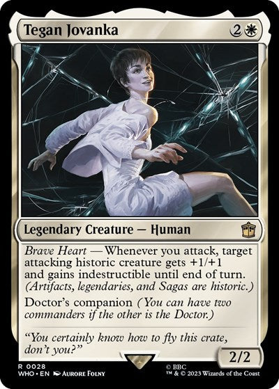 2023 Magic: The Gathering: Universes Beyond: Doctor Who (WHO) - Tegan Jovanka (#28, Rare) (, Near Mint)