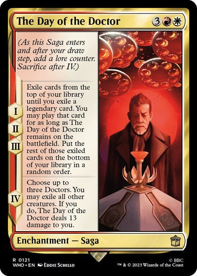 2023 Magic: The Gathering: Universes Beyond: Doctor Who (WHO) - The Day of the Doctor (#121, Rare) (, Near Mint)