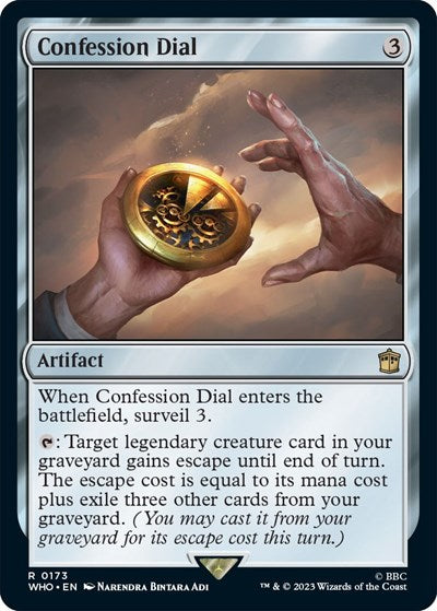 2023 Magic: The Gathering: Universes Beyond: Doctor Who (WHO) - Confession Dial (#173, Rare) (, Near Mint)