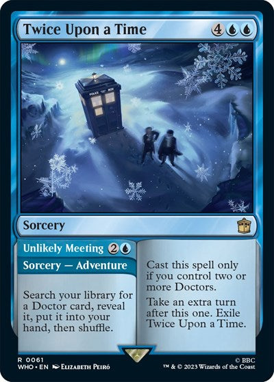 2023 Magic: The Gathering: Universes Beyond: Doctor Who (WHO) - Twice Upon a Time (#61, Rare) (, Near Mint)