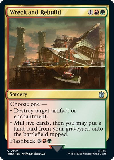 2023 Magic: The Gathering: Universes Beyond: Doctor Who (WHO) - Wreck and Rebuild (#169, Uncommon) (, Near Mint)