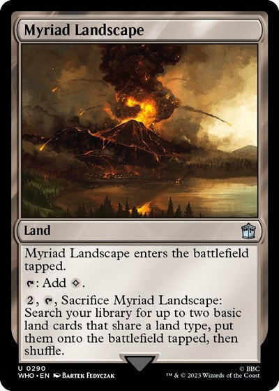 2023 Magic: The Gathering: Universes Beyond: Doctor Who (WHO) - Myriad Landscape (#290, Uncommon) (, Near Mint)