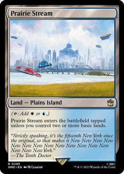 2023 Magic: The Gathering: Universes Beyond: Doctor Who (WHO) - Prairie Stream (#295, Rare) (, Near Mint)