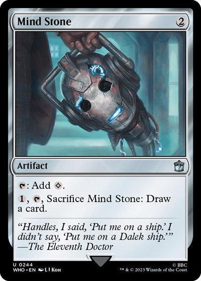 2023 Magic: The Gathering: Universes Beyond: Doctor Who (WHO) - Mind Stone (#244, Uncommon) (, Near Mint)