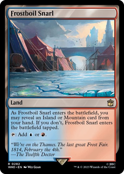 2023 Magic: The Gathering: Universes Beyond: Doctor Who (WHO) - Frostboil Snarl (#282, Rare) (, Near Mint)