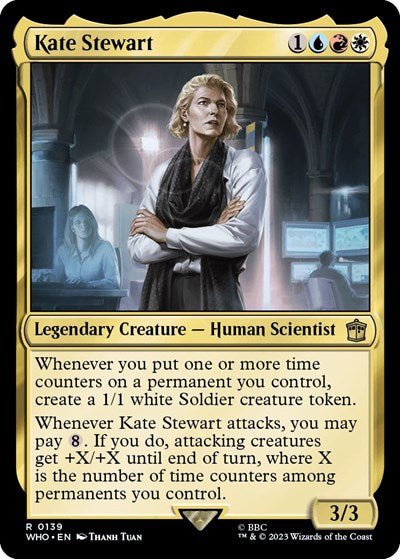 2023 Magic: The Gathering: Universes Beyond: Doctor Who (WHO) - Kate Stewart (#139, Rare) (, Near Mint)