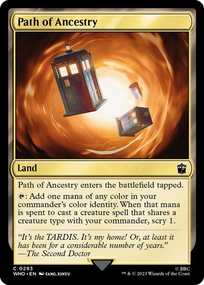 2023 Magic: The Gathering: Universes Beyond: Doctor Who (WHO) - Path of Ancestry (#293, Common) (, Near Mint)