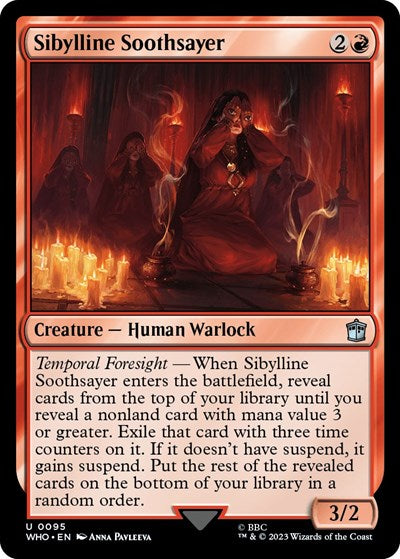 2023 Magic: The Gathering: Universes Beyond: Doctor Who (WHO) - Sibylline Soothsayer (#95, Uncommon) (, Near Mint)