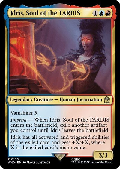 2023 Magic: The Gathering: Universes Beyond: Doctor Who (WHO) - Idris Soul of the TARDIS (#135, Rare) (, Near Mint)