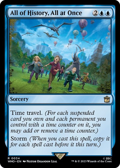 2023 Magic: The Gathering: Universes Beyond: Doctor Who (WHO) - All of History All at Once (#34, Rare) (, Near Mint)