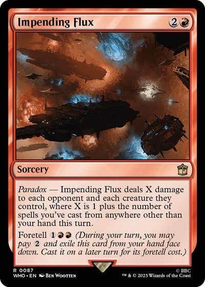 2023 Magic: The Gathering: Universes Beyond: Doctor Who (WHO) - Impending Flux (#87, Rare) (, Near Mint)