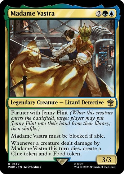 2023 Magic: The Gathering: Universes Beyond: Doctor Who (WHO) - Madame Vastra (#142, Rare) (, Near Mint)