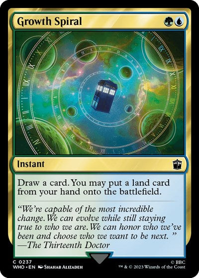 2023 Magic: The Gathering: Universes Beyond: Doctor Who (WHO) - Growth Spiral (#237, Common) (, Near Mint)