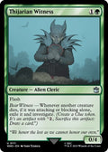 2023 Magic: The Gathering: Universes Beyond: Doctor Who (WHO) - Thijarian Witness (#111, Uncommon) (, Near Mint)