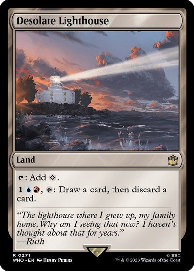 2023 Magic: The Gathering: Universes Beyond: Doctor Who (WHO) - Desolate Lighthouse (#271, Rare) (, Near Mint)