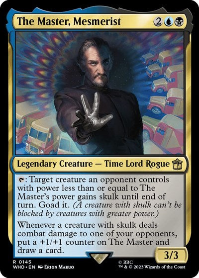 2023 Magic: The Gathering: Universes Beyond: Doctor Who (WHO) - The Master Mesmerist (#145, Rare) (, Near Mint)