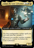 2023 Magic: The Gathering: Universes Beyond: Doctor Who (WHO) - Ashad the Lone Cyberman Extended Art (#402, Rare) (, Near Mint)