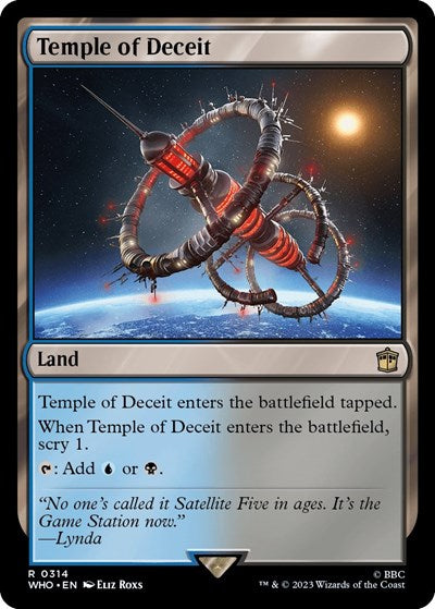 2023 Magic: The Gathering: Universes Beyond: Doctor Who (WHO) - Temple of Deceit (#314, Rare) (, Near Mint)