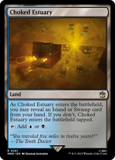 2023 Magic: The Gathering: Universes Beyond: Doctor Who (WHO) - Choked Estuary (#261, Rare) (Foil, Near Mint)